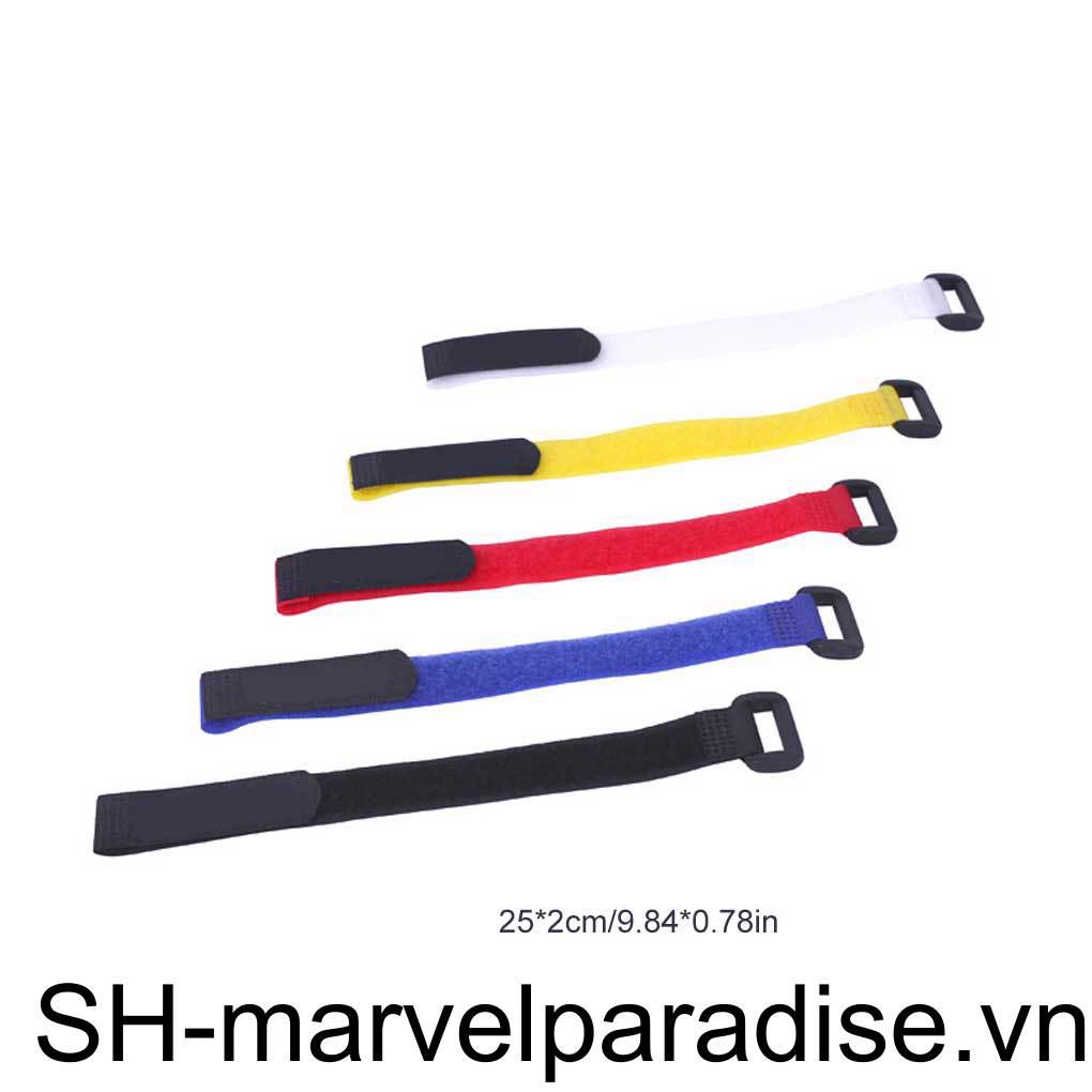 Set 5 Dây Rút Tự Dính Bằng Nilon Cho Đèn Pin / Chai Nước Tiện Dụng