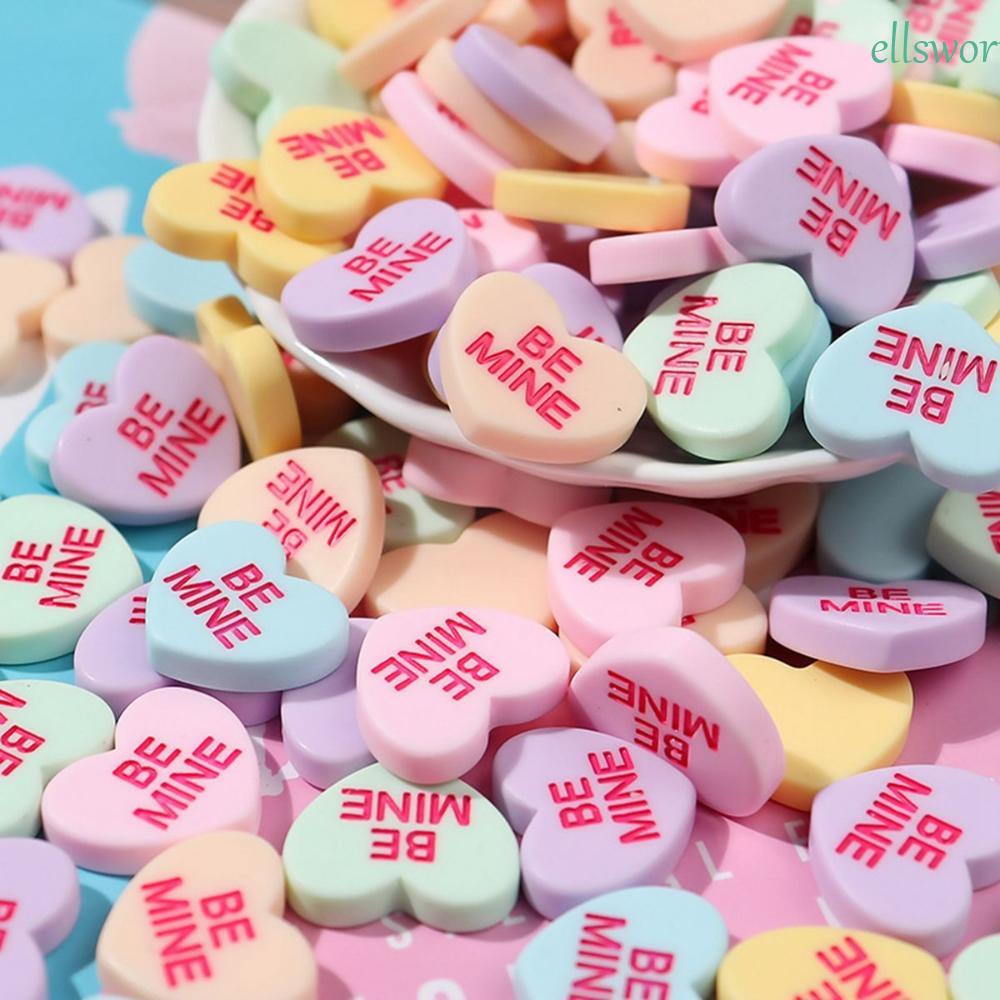 Set 20 Miếng Dán Mặt Phẳng Hình Trái Tim Hỗn Hợp Trang Trí Sổ Tay