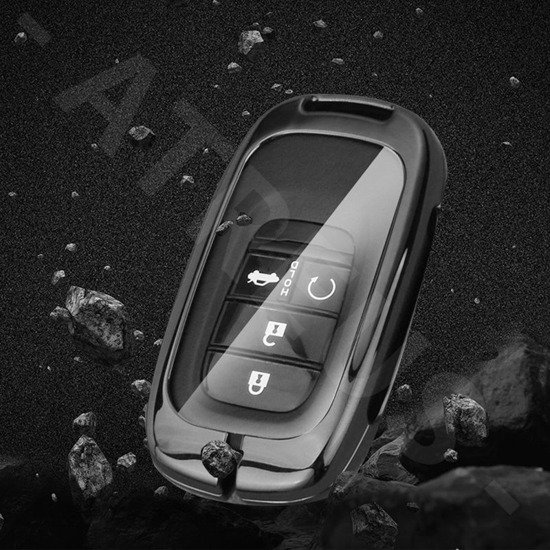 Bao Da Bọc Chìa Khóa Xe Hơi Bằng Hợp Kim Kẽm Cho Honda Brio City Civic CRV HRV BRV Accord Mobilio WRV Odyssey Freed Jazz