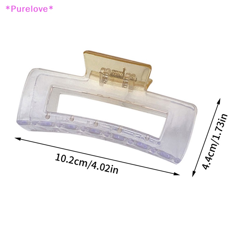 Kẹp Tóc Càng Cua Bằng Nhựa Trong Suốt Màu Gradient Kiểu Hàn Quốc Thanh Lịch