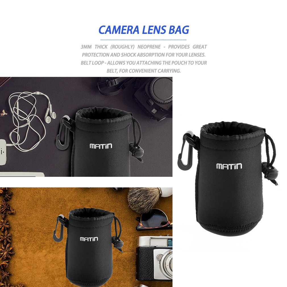 3Mm Thick (Roughly) Neoprene Belt Loop Worldwide Matin Waterproof Soft Camera Lens Pouch Bag Case Promotion [Q/10]