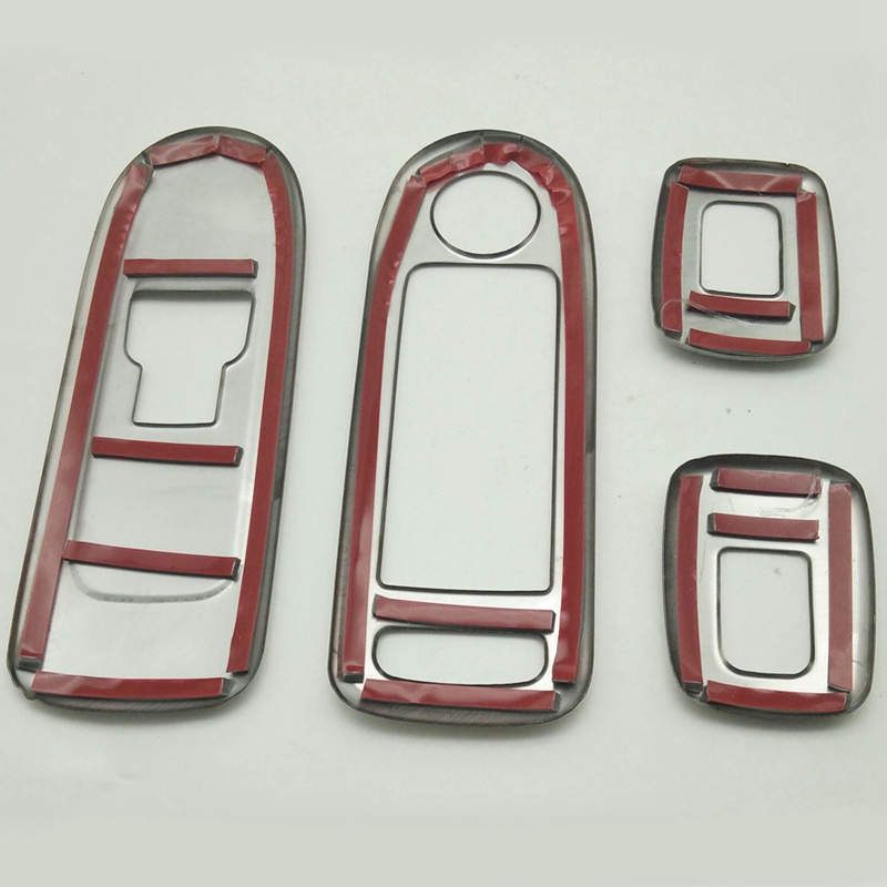 Khung Dán Bảng Công Tắc Điều Khiển Cửa Sổ Màu Bạc Cho Citroen C5 for Peugeot 508