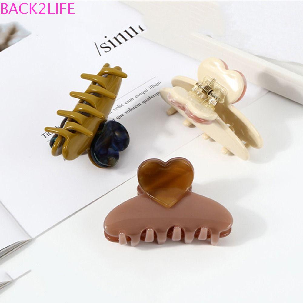 Kẹp Tóc Hình Trái Tim Đơn Giản Sáng Tạo Dành Cho Nữ BACK2LIFE