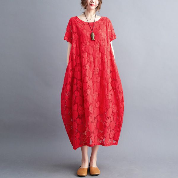 Thương Mại Ngoại Thương Xuất Khẩu Cao Cấp Đầm Ren Dài Rộng Nhãn Dán Mỏng Cho Phụ Nữ May Mặc