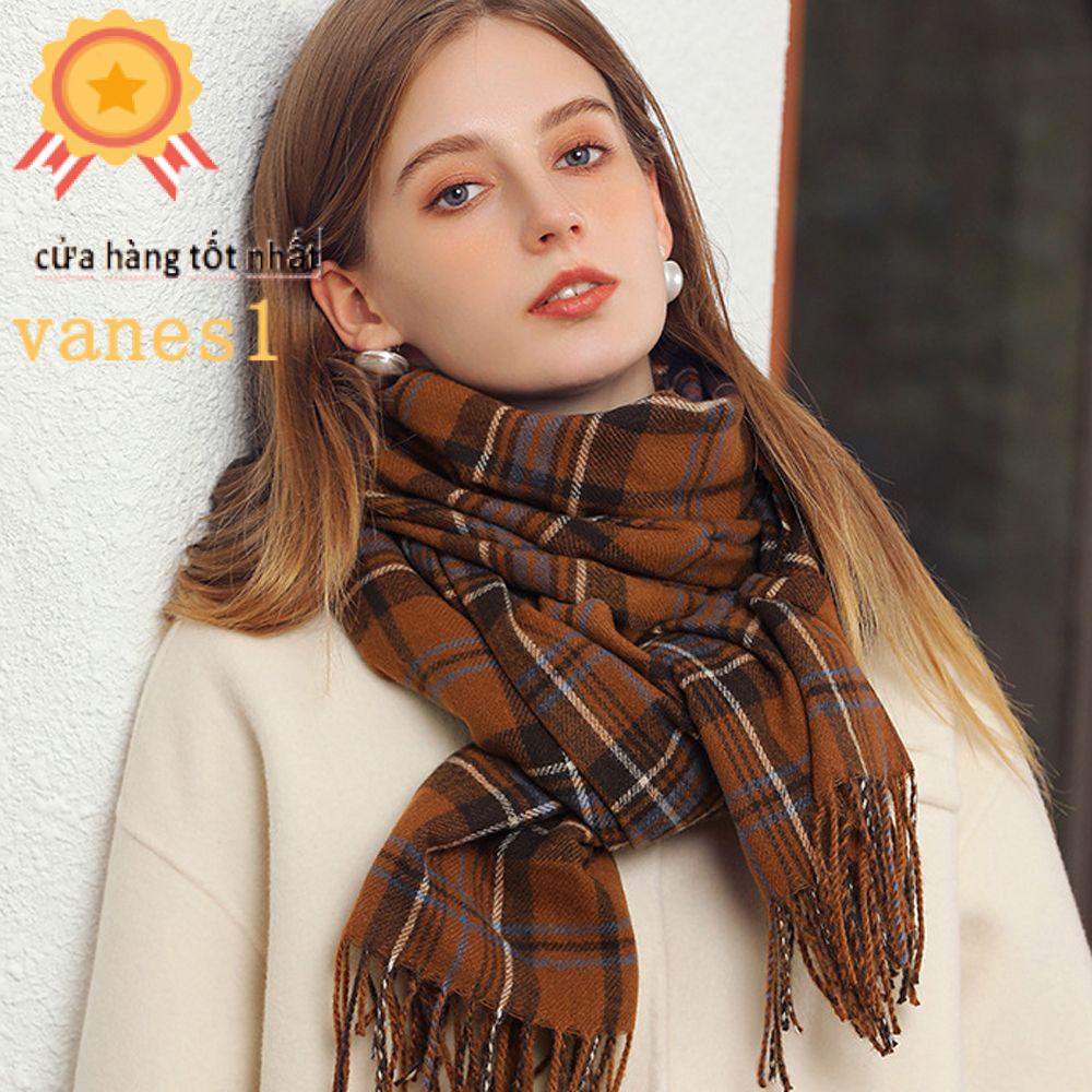 Khăn Choàng Cổ Dệt Kim Mềm Mại Giữ Ấm Cho Nữ VANES1