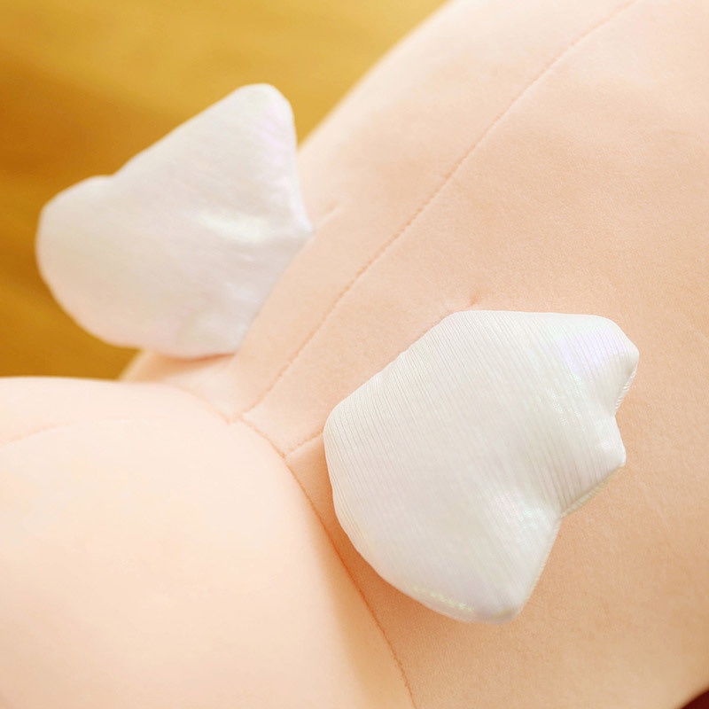 Thú nhồi bông heo vương miện thiên thần dễ thương, búp bê mềm mại tinh tế, món quà lễ hội cho trẻ em và phụ nữ, gối cho cô gái trên giường, đồ chơi nhồi bông là bạn đồng hành ấm áp