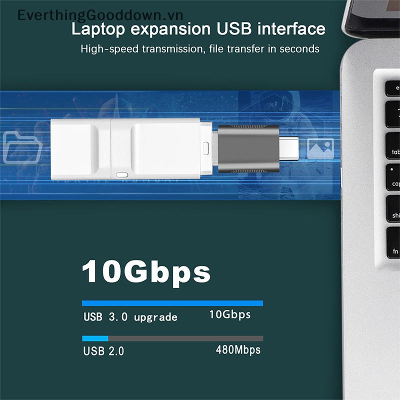 Everthingooddown Type-C Sang USB3.1 Chuyển Đổi USB2.0 Sang USB-C Cho Các Thiết Bị Điện Thoại Di Động