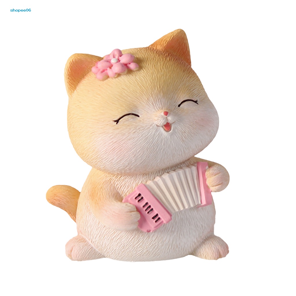 Tượng Mèo Kitty Nhỏ Gọn Dễ Thương Dùng Trang Trí Bánh Kem