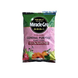 Phân bón lá miracle gro 20.20.20+te 500gr mập cây, nuôi trái, lớn trái