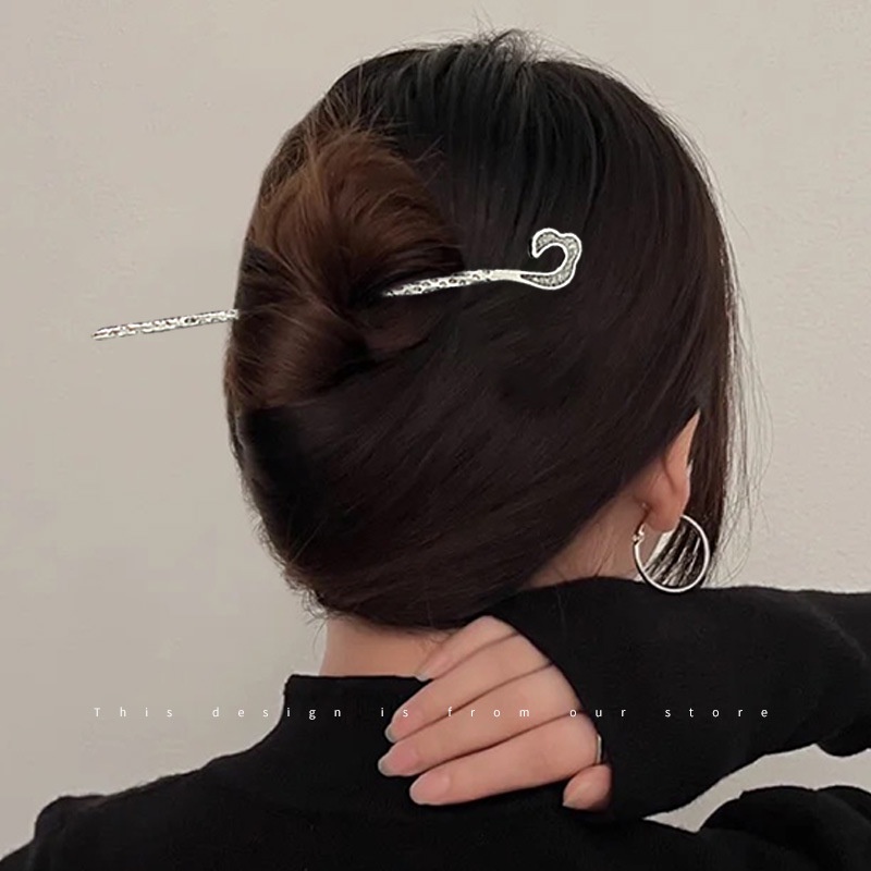 Trâm Cài Tóc Màu Bạc Phong Cách Trung Hoa Cổ Điển Cho Nữ