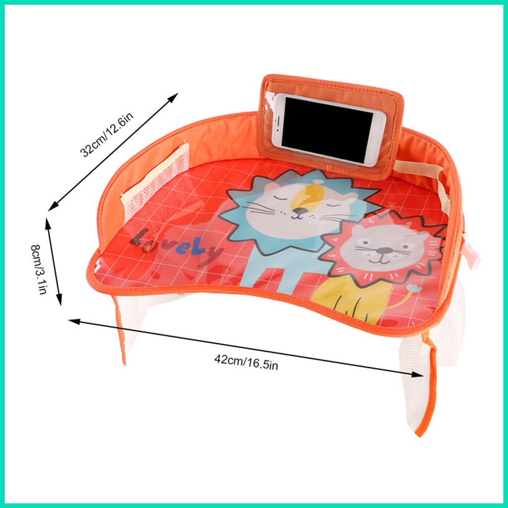 Bàn Để Đồ Dùng Gắn Ghế Ngồi Xe Hơi Kèm Túi Đựng Tiện Dụng Cho Bé