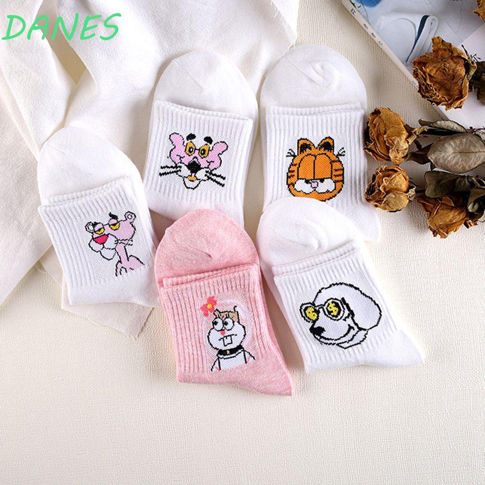 Vớ Cotton Thấm Hút Mồ Hôi In Họa Tiết Hoạt Hình Pink Panther Maruko Dễ Thương Thanh Lịch Cho Nữ