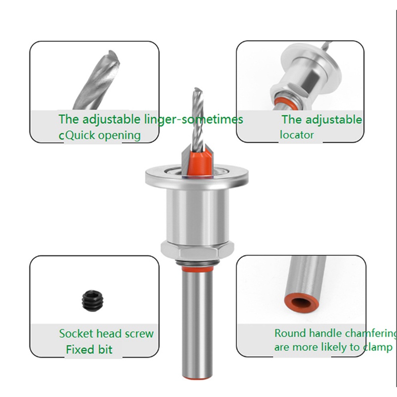 Set 5 Mũi Khoan Gỗ HSS 8Mm Chuyên Dụng