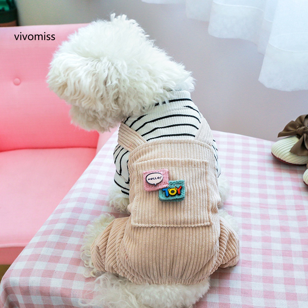 Bộ Áo Liền Quần Kèm Túi Không Dính Giữ Ấm Bốn Ống Cho Cún Cưng