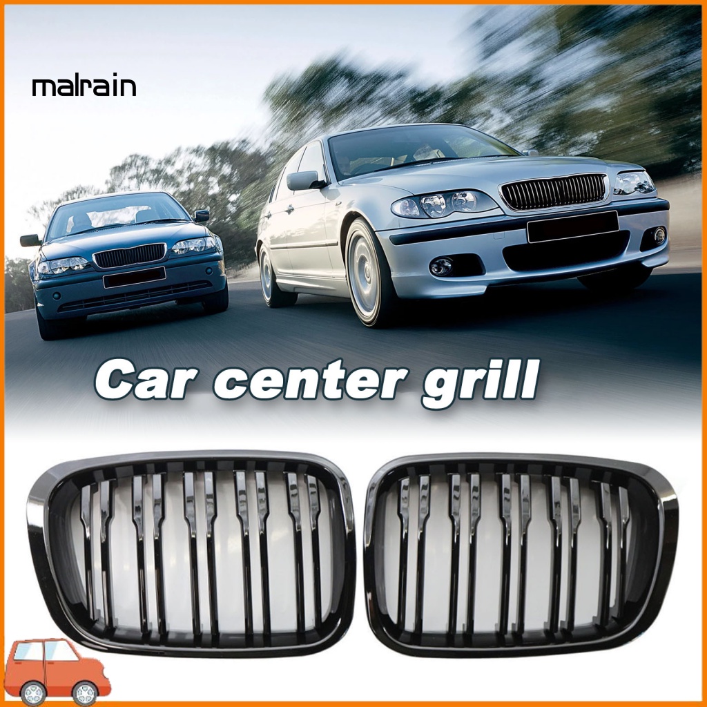 Bộ 2 Khung Lưới Tản Nhiệt Bằng ABS Gắn Phía Trước Xe Hơi 51138208489 51138208490 Phụ Kiện Chuyên Dụng Dành Cho BMW 3 Series E46 Sedan 98-01