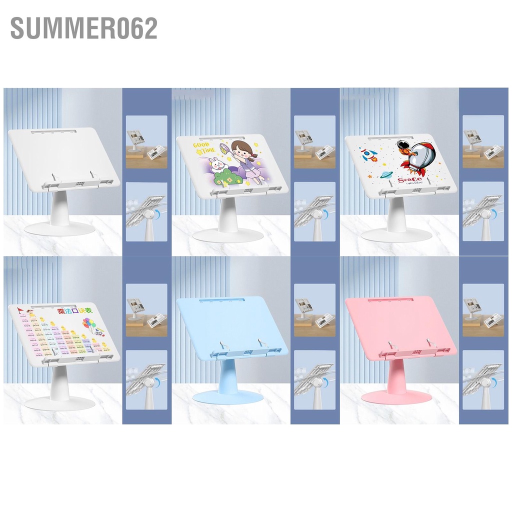 Summer062 Đế Đọc Sách Có Thể Điều Chỉnh Gập Lại Để Bàn Giá Đỡ Cho Trẻ Em