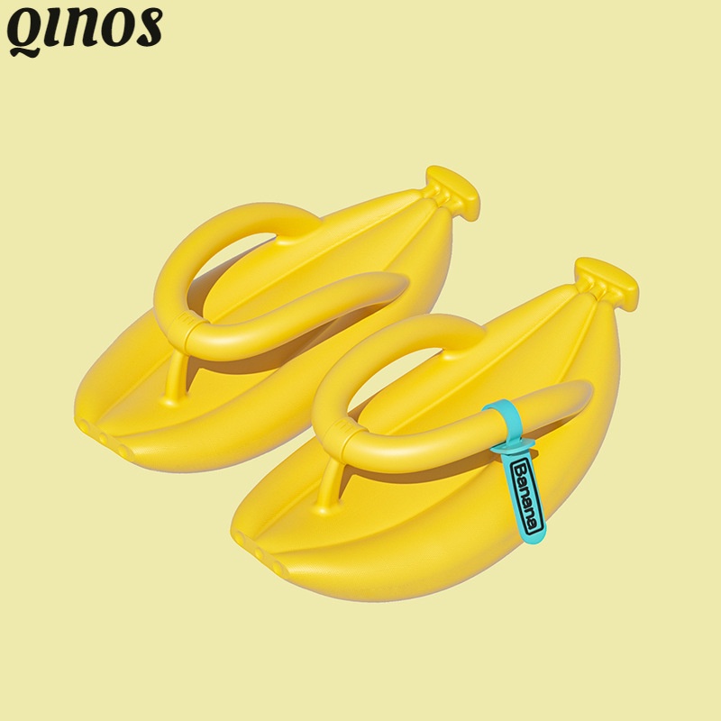 Qinos Prowow Dép Xỏ Ngón Đi Trong Nhà Tắm Chống Trượt Hình Quả Chuối Bằng EVA Dành Cho Nữ