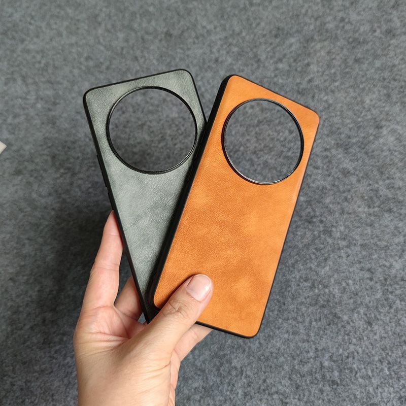 Ốp Điện Thoại Da Màu Trơn Phong Cách Doanh Nhân Cho Xiaomi Mi 13 Ultra