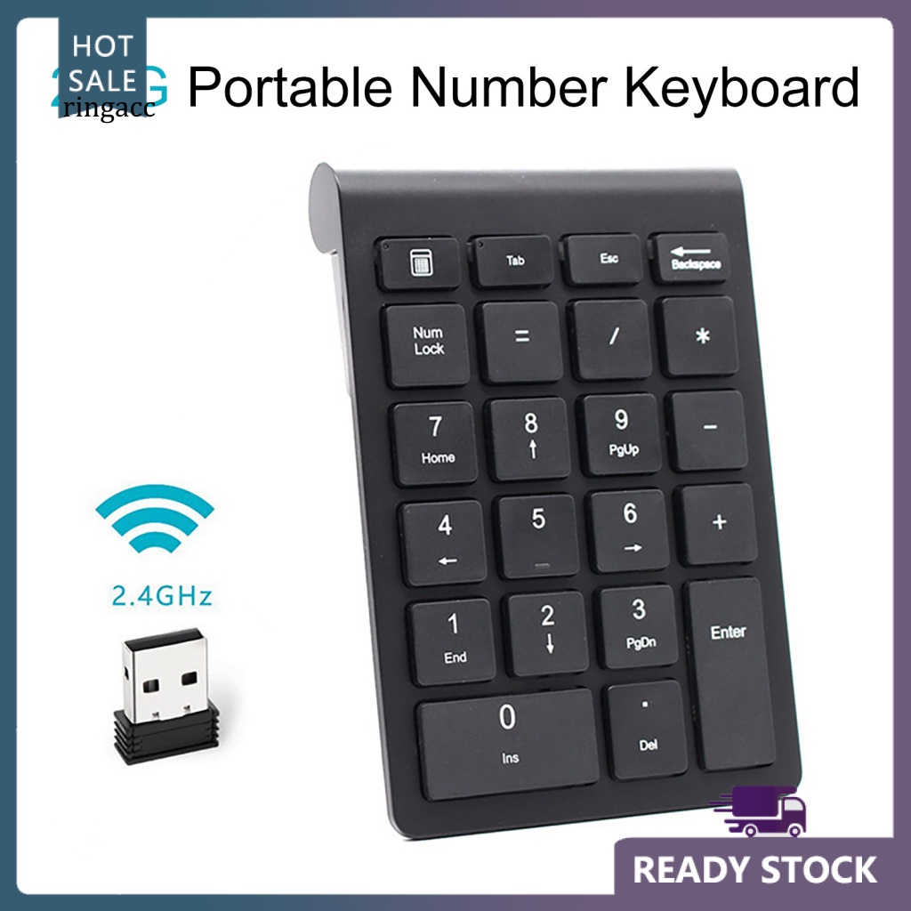 Bàn Phím Số RGA RF304 22 Phím USB 2.4G Thiết Kế Nhỏ Gọn Siêu Mỏng Tiện Dụng