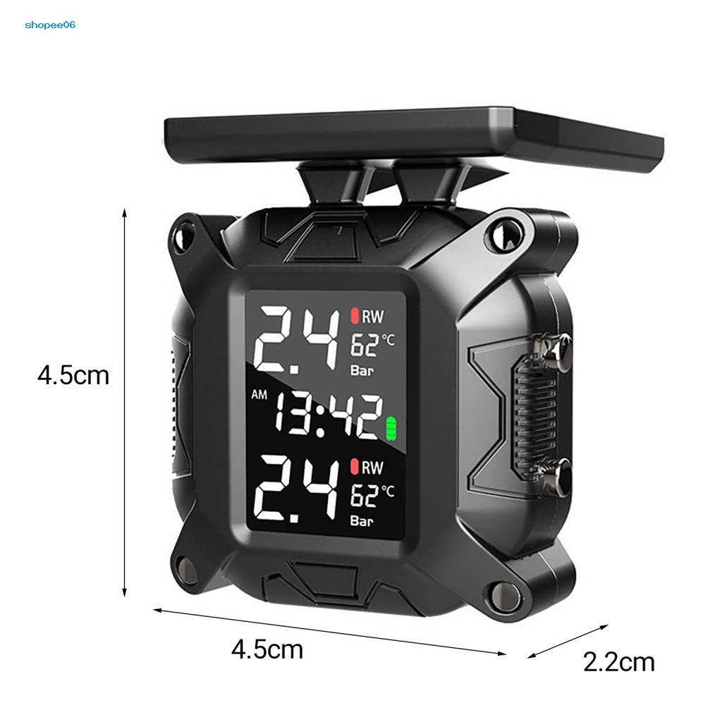 Hệ Thống Giám Sát Áp Suất Lốp Xe Máy TPMS Màn Hình LCD Đa Năng Chính Xác
