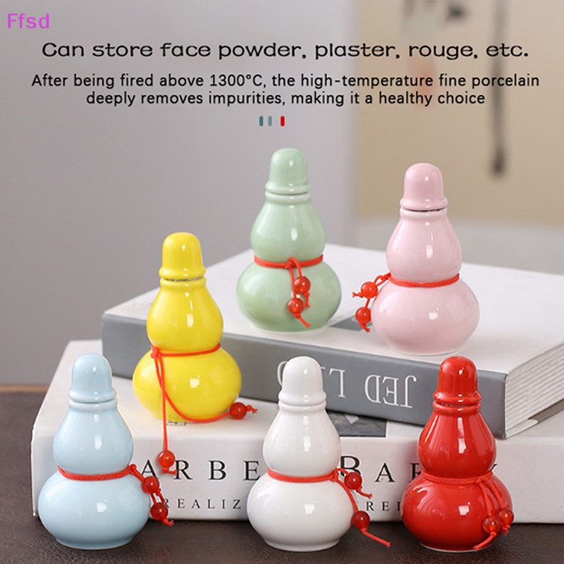 1 Hũ Đựng Thuốc Bằng Sứ Hình Quả Bầu Di Động Tiện Dụng