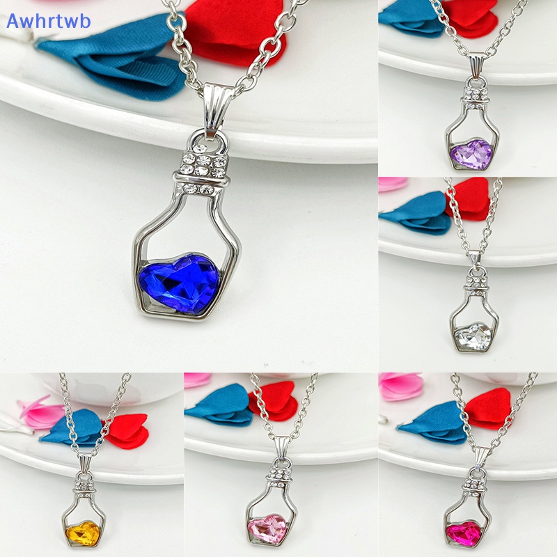Dây Chuyền Mặt Lọ Điều Ước Đính Pha Lê Hình Trái Tim Thời Trang Cho Nữ Mới