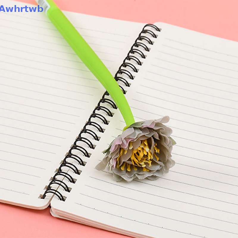 Awhrtwb Bút Bi Silicon Mềm Hình Bông Hoa Màu Sắc Ngẫu Nhiên Dễ Thương Mới