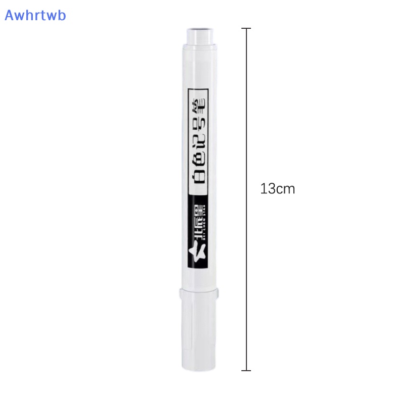 Bút Lông Đánh Dấu Màu Trắng Ngòi Dày Chống Thấm Nước Nhanh Khô Dùng Cho Động Cơ Kim Loại Mới