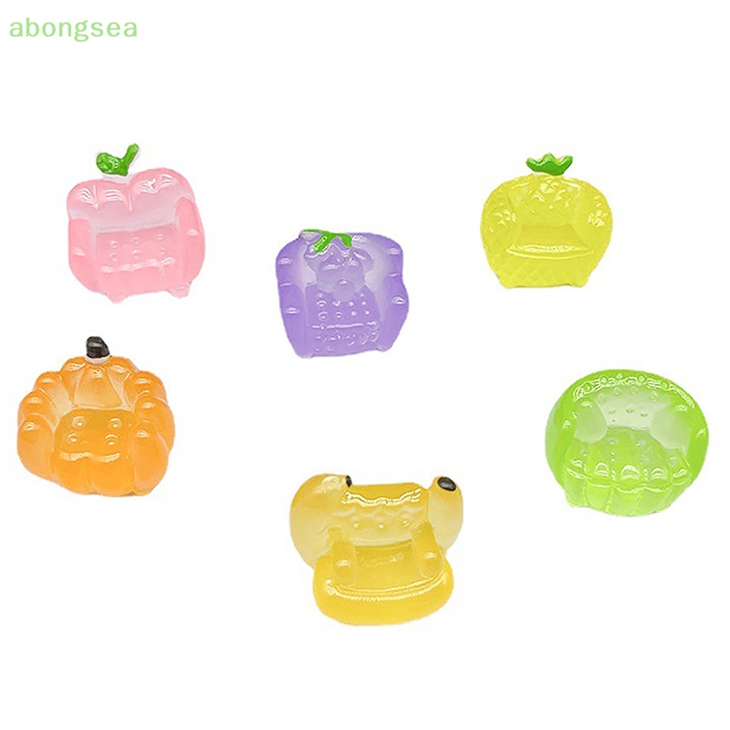 Set 2 Đồ trang trí Trái Cây 3D Dạ Quang Dùng Để Trang Trí Ghế Sofa