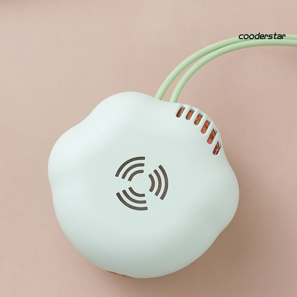 1 Bộ Quạt Làm Mát Đeo Cổ 3 Bánh Răng Sạc USB