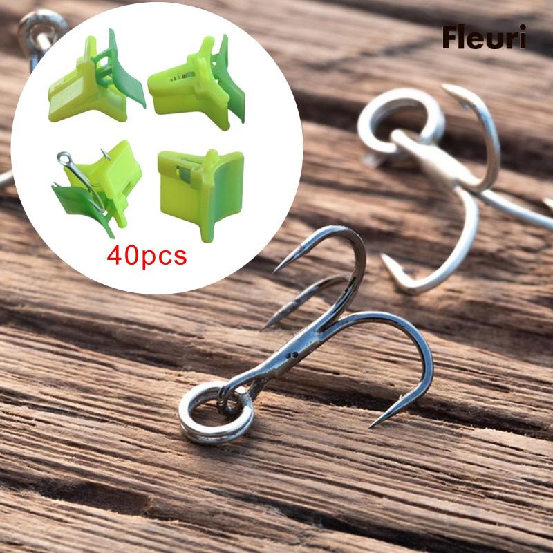 Set 40 Móc Câu Cá An Toàn Dễ Sử Dụng Kèm Giá Đỡ