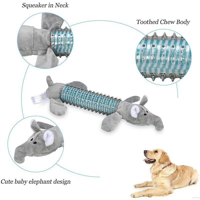 Đồ Chơi Nhai Gặm Hình Chiếc Răng Bằng Cao Su Nhồi Bông Trọng Lượng Nhẹ An Toàn Cho Thú Cưng