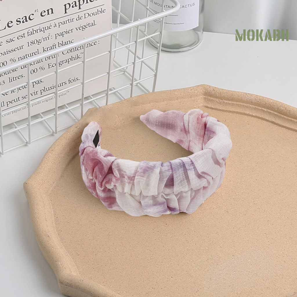 Băng Đô Vải Tuyn Chống Trượt Màu Sắc Gradient Thời Trang Cho Nữ