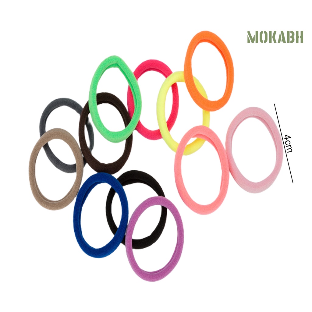 Set 30 Dây Cột Tóc Co Giãn Chống Rơi Kiểu Dáng Đơn Giản