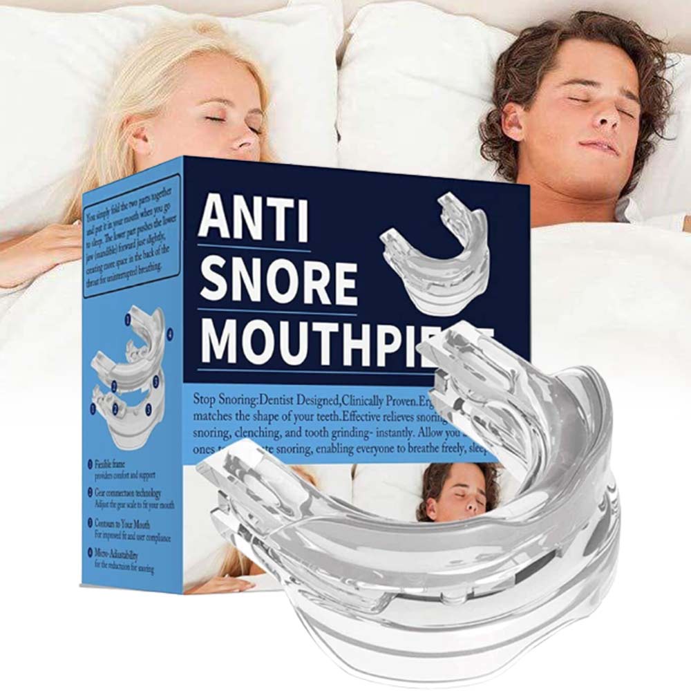 Snore Eliminator Multi-Adjustable Anti Snoring Mouth Guard | Bruxism Sleep Aid Mouthpiece
