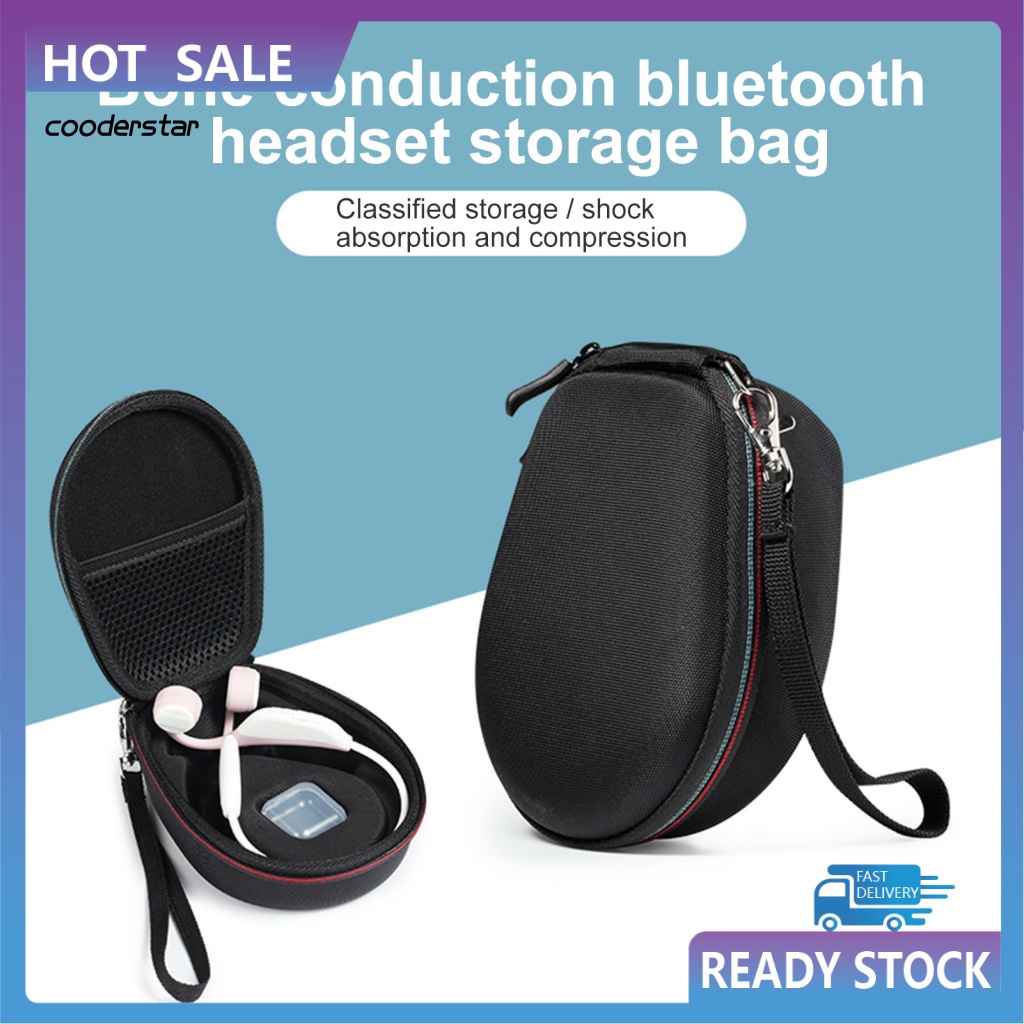 Hộp Đựng Tai Nghe Bluetooth Mượt Mà Có Khóa Kéo Cho Aftershokz AS800 AS650