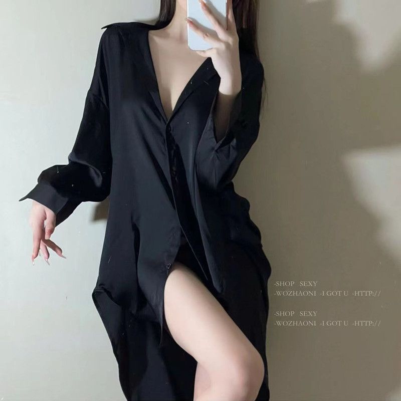 Bộ Đồ Ngủ Tay Dài Plus Size Quyến Rũ Cho Nữ