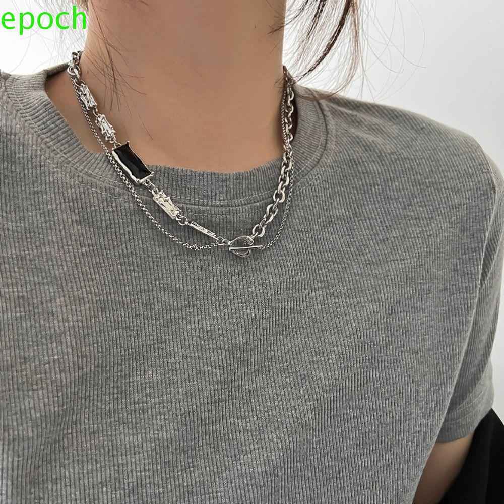 Mặt Vòng cổ EPOCH Đơn Giản Quyến Rũ|Vòng cổ BằNg ThéP Không Gỉ Y2k ThờI Trang