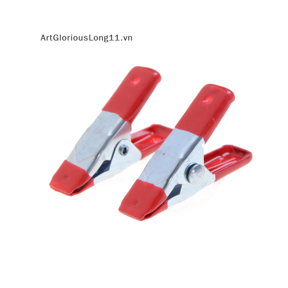 Set 10 Kẹp Lò Xo Kim Loại 2 &quot;Mềm Mại Bằng Nhựa Dùng Để Kẹp Ảnh / Đồ Thủ Công