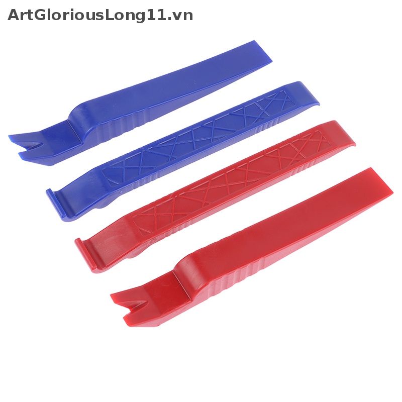 Bộ 4 Kẹp Bảng Điều Khiển Radio Bằng Nhựa Gắn Cửa Xe Hơi