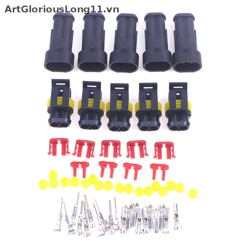 Set 5 Đầu Nối Dây Điện DJ7021-1.5 Chống Nước 1.5mm 2Pin Chuyên Dụng