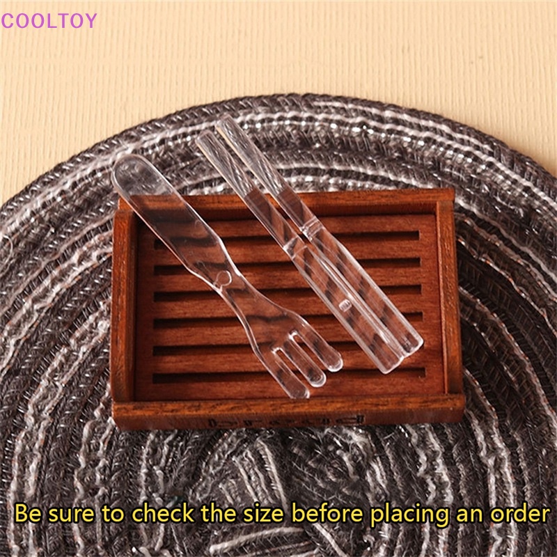 1 Bộ Muỗng Nĩa Trang Trí Nhà Búp Bê 1: 6