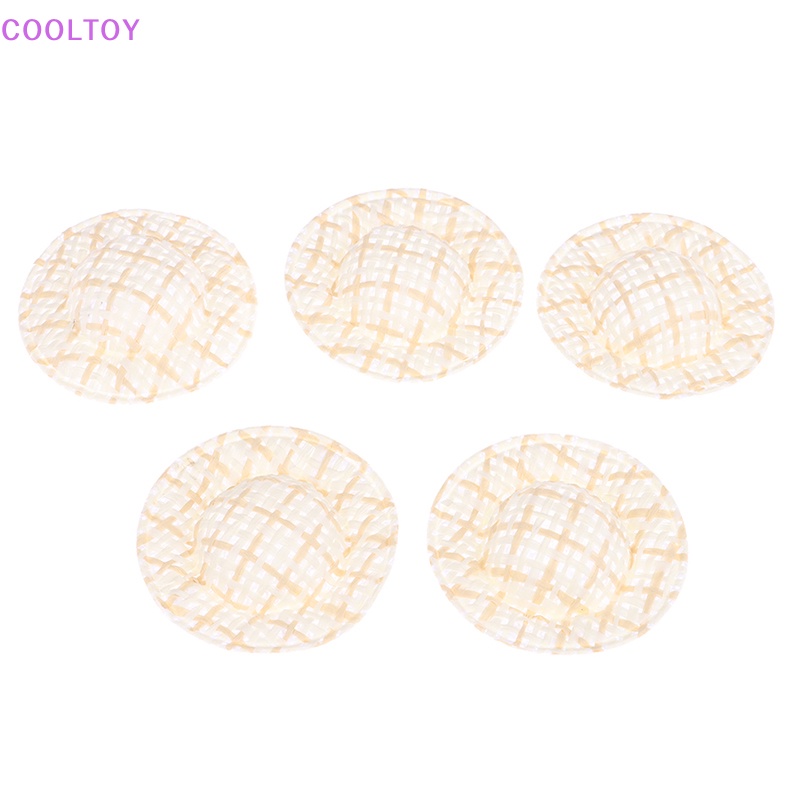 Set 10 Nón Rơm Mini 5cm Trang Trí Nhà Búp Bê