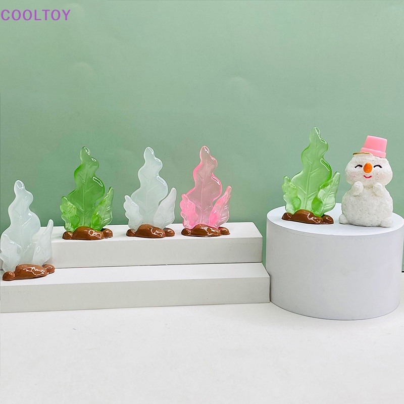 Set 5 Mô Hình Cá Biển Mini Bằng Nhựa Resin Trong Suốt Phát Quang Trang Trí Tiểu Cảnh DIY