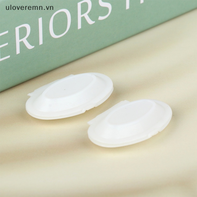 Set 2 Hộp Cơm Trưa Hình Oval Màu Trắng Dùng Một Lần Trang Trí Nhà Búp Bê 1: 12