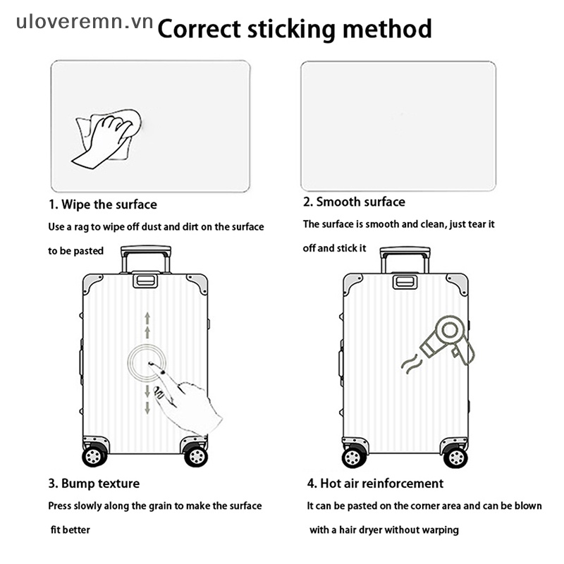 Bộ 50 Miếng Dán Màu Đen Đơn Giản Dùng Trang Trí Laptop / Điện Thoại / Tủ Lạnh