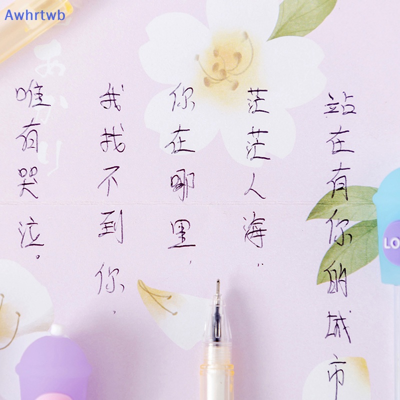 1 Cây Bút Bi Ngòi 0.5mm Hình Ly Nước Sáng Tạo Cho Học Sinh Mới