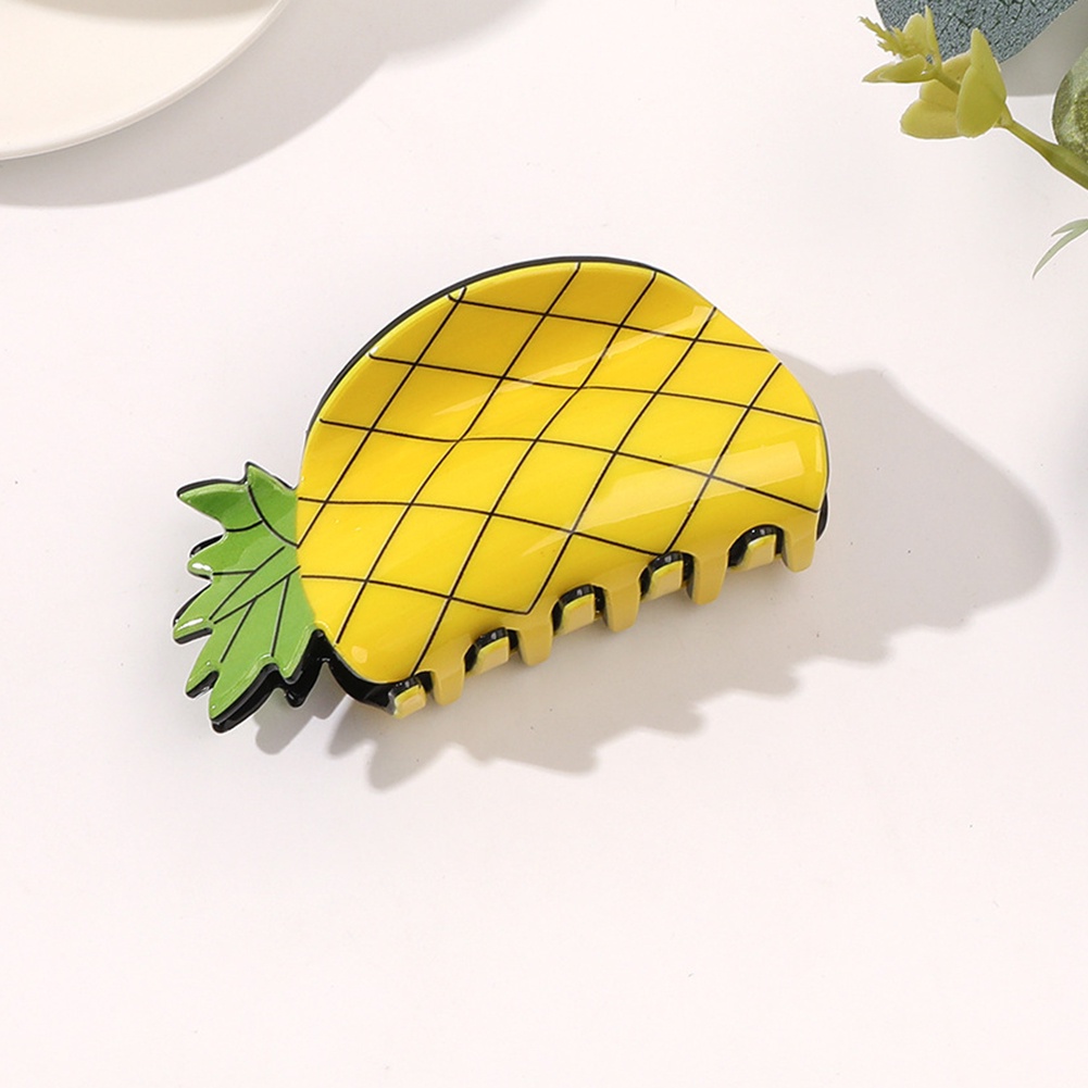 Kẹp Tóc Hình Trái Cây / Rau Củ Bằng Acrylic Dễ Thương Cho Bé Gái