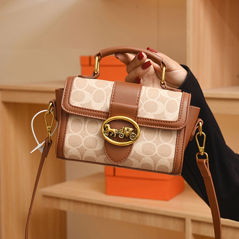 Túi Đeo Chéo Hình Vuông Cỡ Nhỏ Phong Cách retro Pháp Thời Trang Cao Cấp Cho Nữ