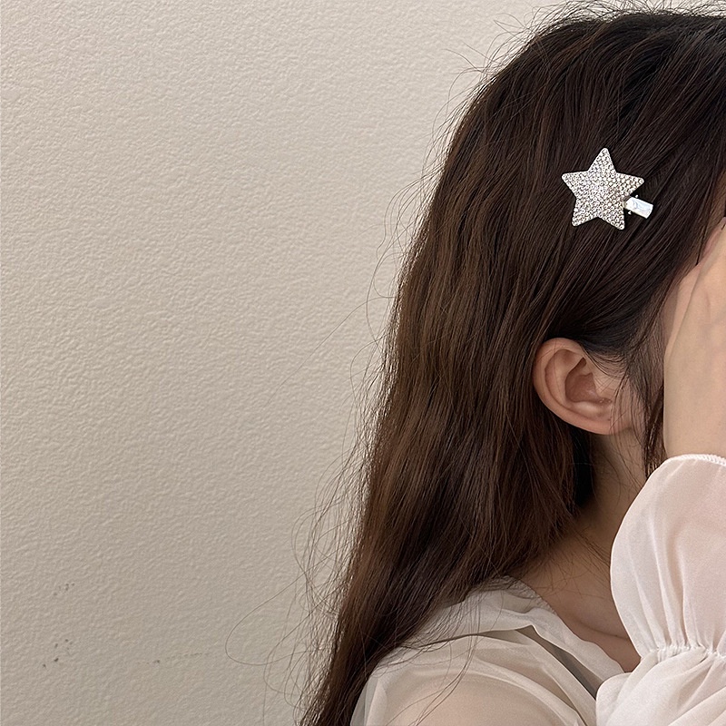 Kẹp Tóc Kim Loại Đính Đá Lấp Lánh Toàn Diện Thời Trang 2023